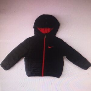 Black and Red Hooded Jacket